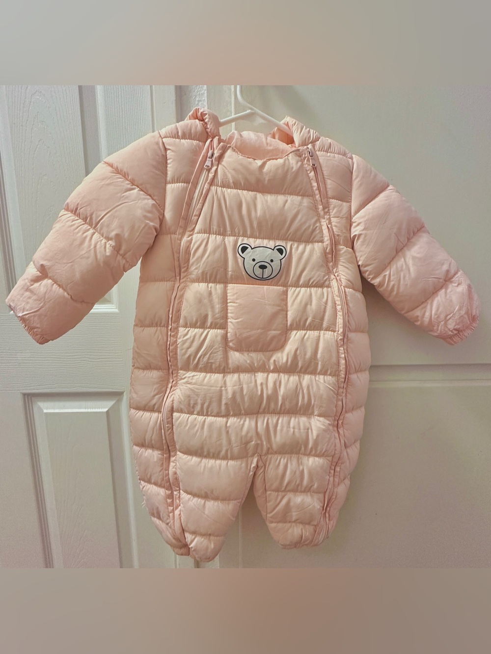 Baby Pink Puffer Jacket Winter Snowsuit - Picture 2 of 6